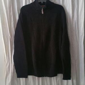 Black cardigan sweater, xl